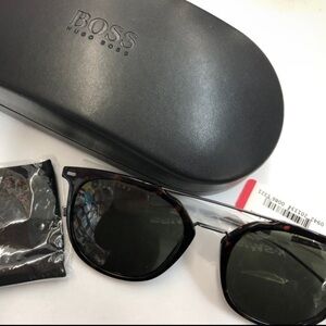 New! Boss Hugo boss square sunglasses Dark Havana